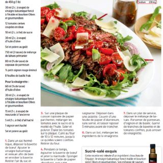 salade boeuf grillé caprese