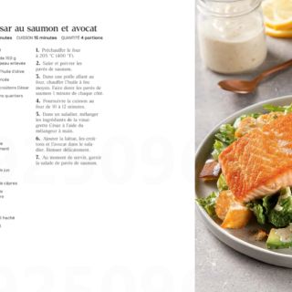 salade cesar saumon avocat