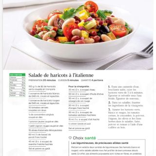 salade haricots italien