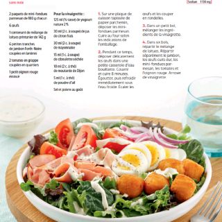 salade jambon fromage pané