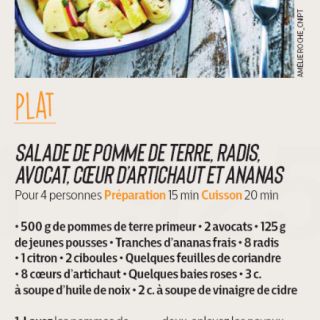 salade pdt radis avocat