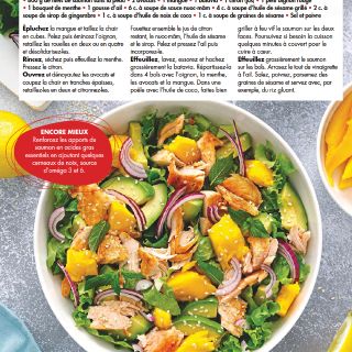 salade saumon grillé