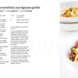 salade tortellini légumes
