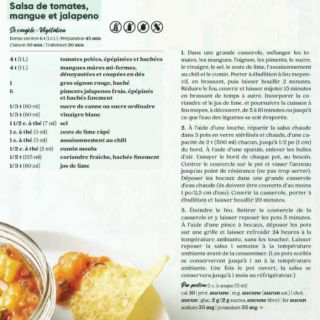 salsa tomate mangue jalapeno