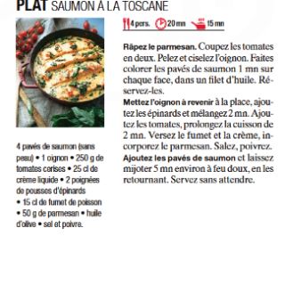 saumon à la toscane