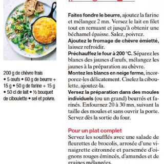 soufflé au chèvre
