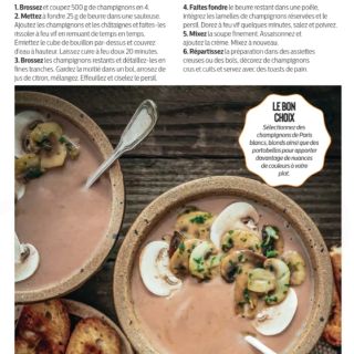 soupe chataigne champignons