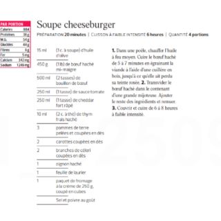 soupe cheeseburger
