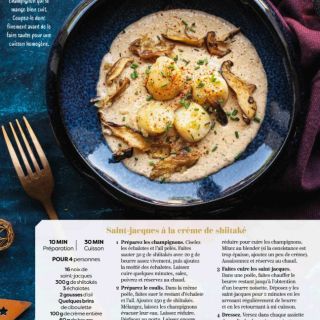 st jacques crème shiitake