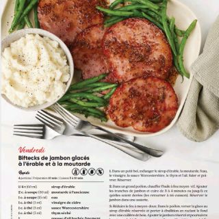 steack de jambon à l'érable