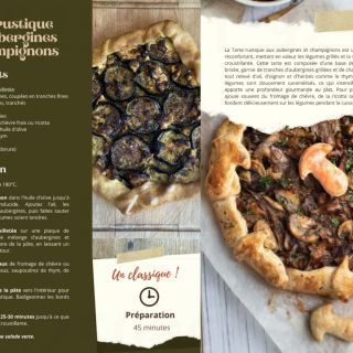 tarte champi aubergine
