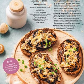 tartine champignons comte