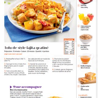 tofu style fajitas gratiné