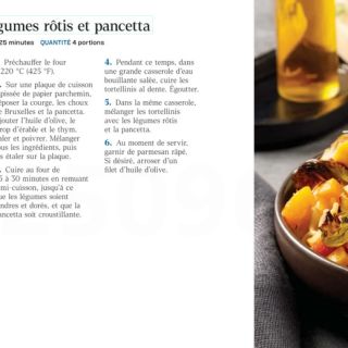 tortellini légumes rôtis pancetta