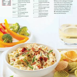 trempette légumes croquants bacon