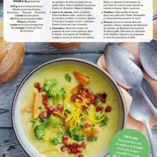 velouté poireaux pdt cheddar bacon