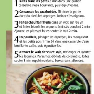 wok printemps cacahuètes