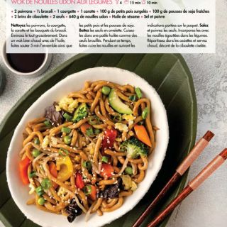 wok udon légumes