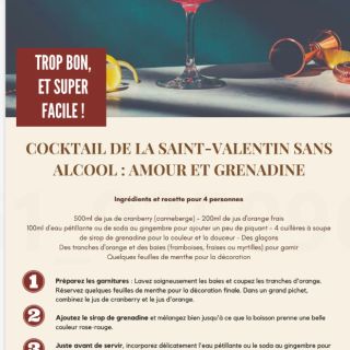 Cocktail St valentin