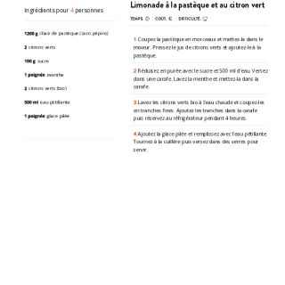 Limonade à la pastèque et au citron ve...