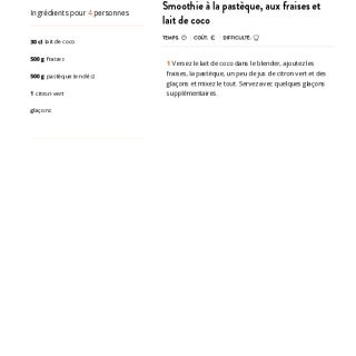 Smoothie à la pastèque, aux fraises et...